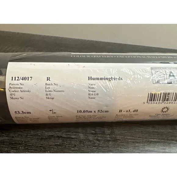 NEW Cole and Son Hummingbirds Wallpaper Charcoal/Ginger -112/4017 | - Picture 7 of 9